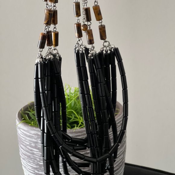 Lia Sophia beaded multi-strand necklace - Picture 3 of 4